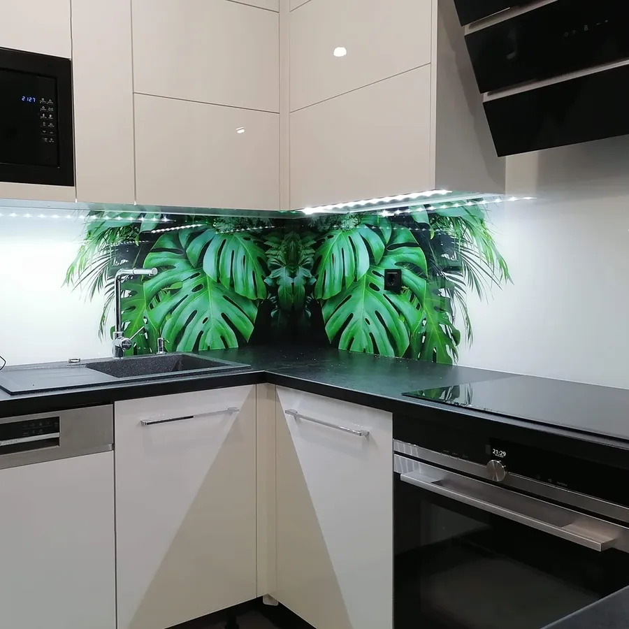 Panel szklany z grafiką do kuchni, druk UV — Bydgoszcz